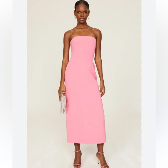 A.L.C. Elizabeth Pink Midi Dress | 8 - Picture 1 of 8